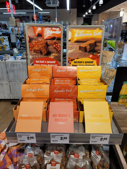 Die herzhaften Riegel im Supermarkt!