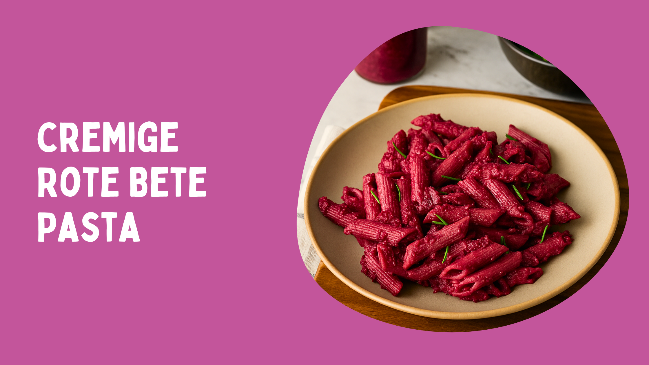 Cremige Rote Bete-Pasta