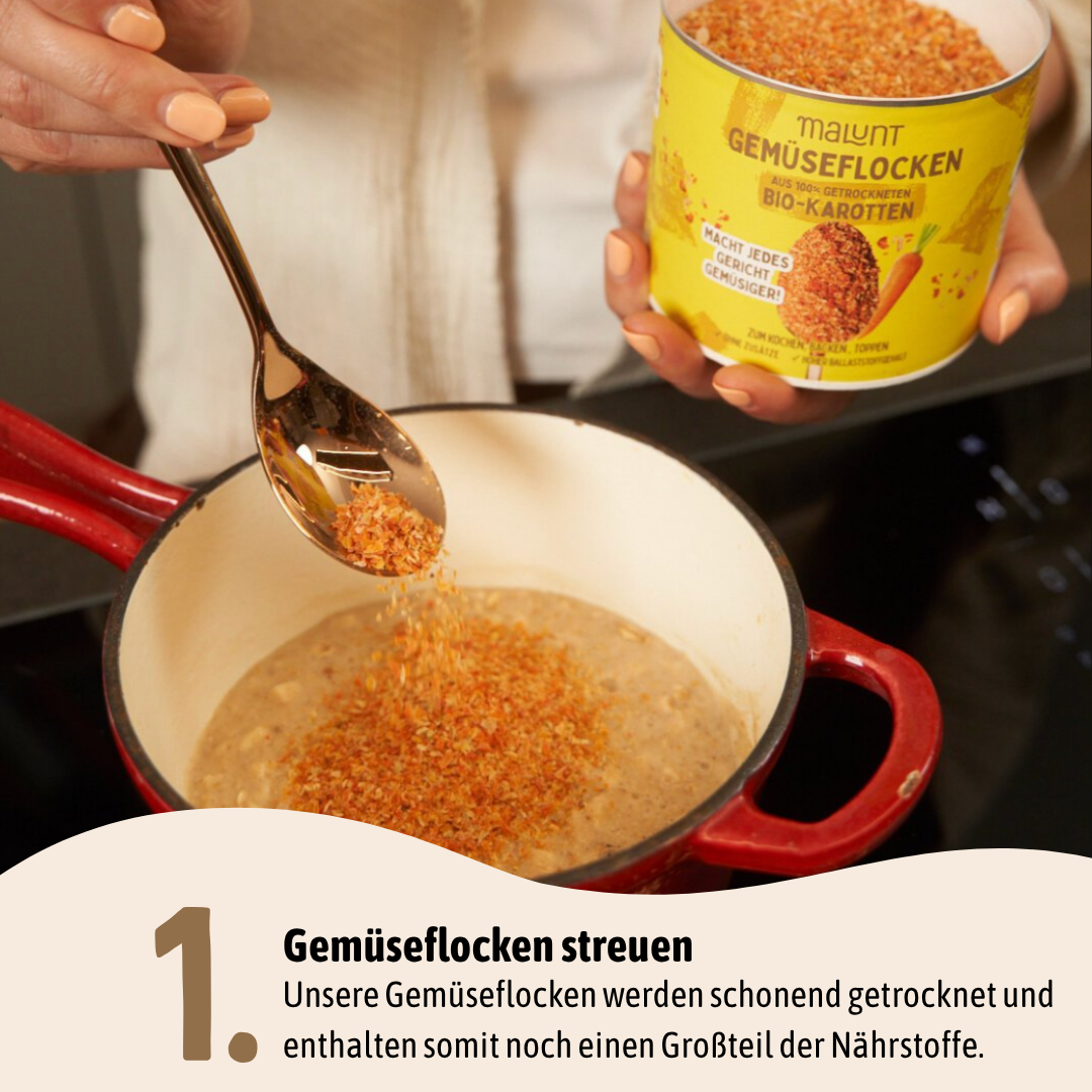 Karotten Flocken
