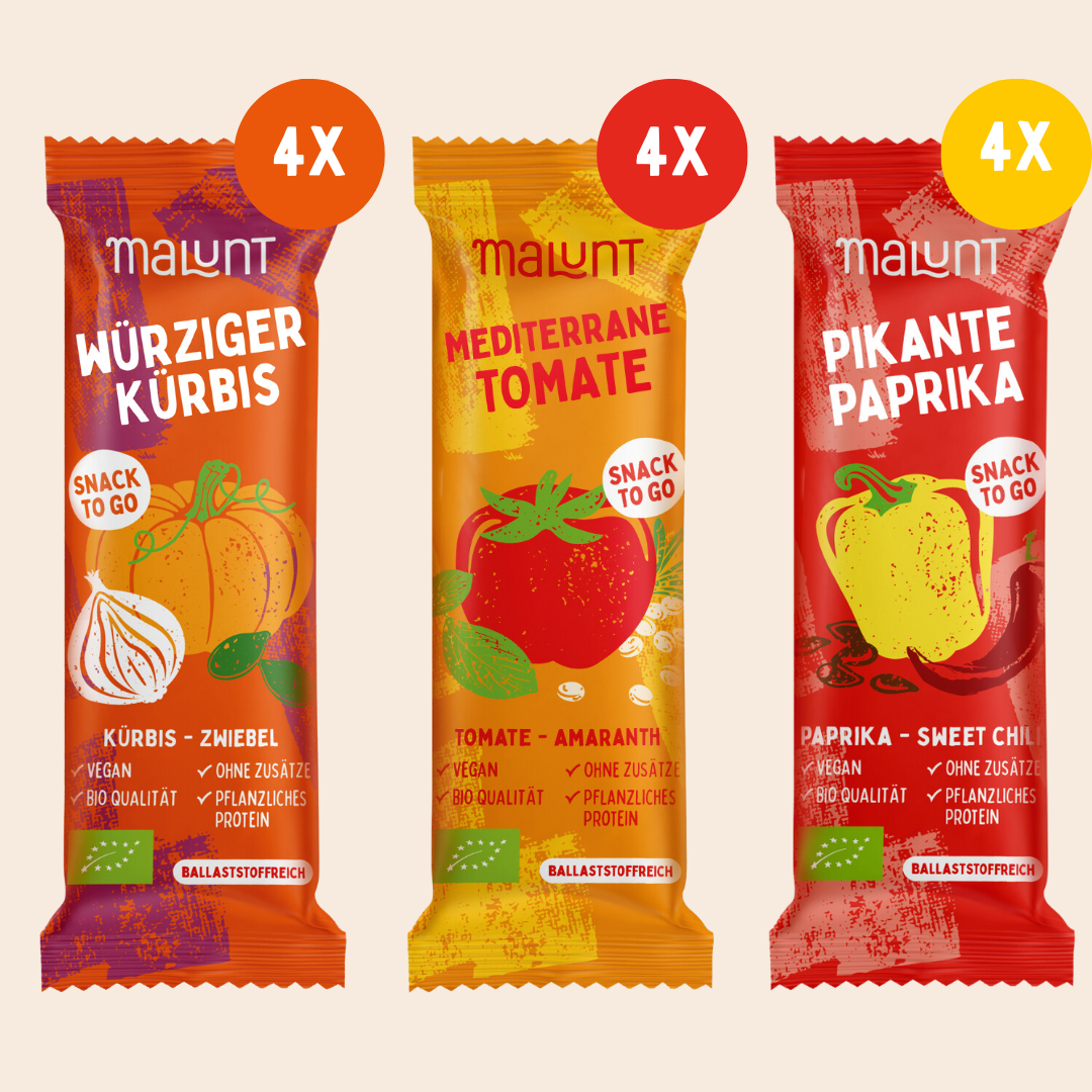 12er Mixbox Gemüse-Riegel - bio+vegan