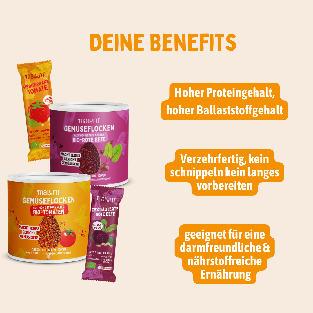 Gemüseset - Gemüse-Riegel & Gemüseflocken