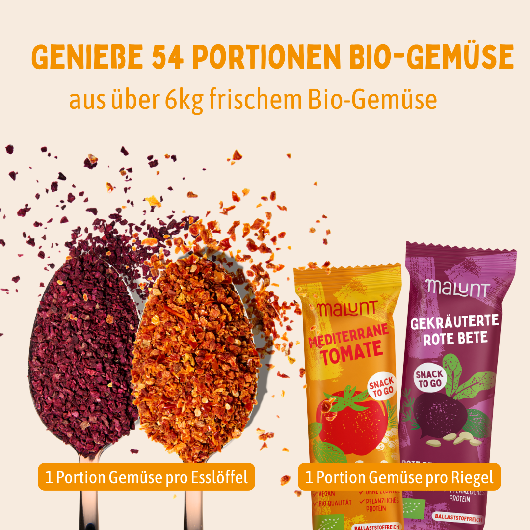 Gemüseset - Gemüse-Riegel & Gemüseflocken