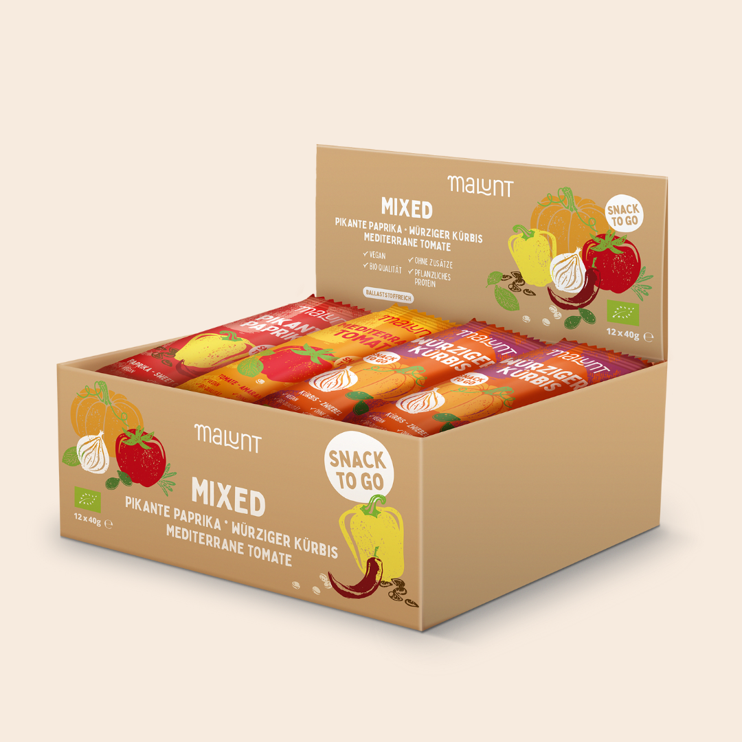 12er Mixbox Gemüse-Riegel - bio+vegan