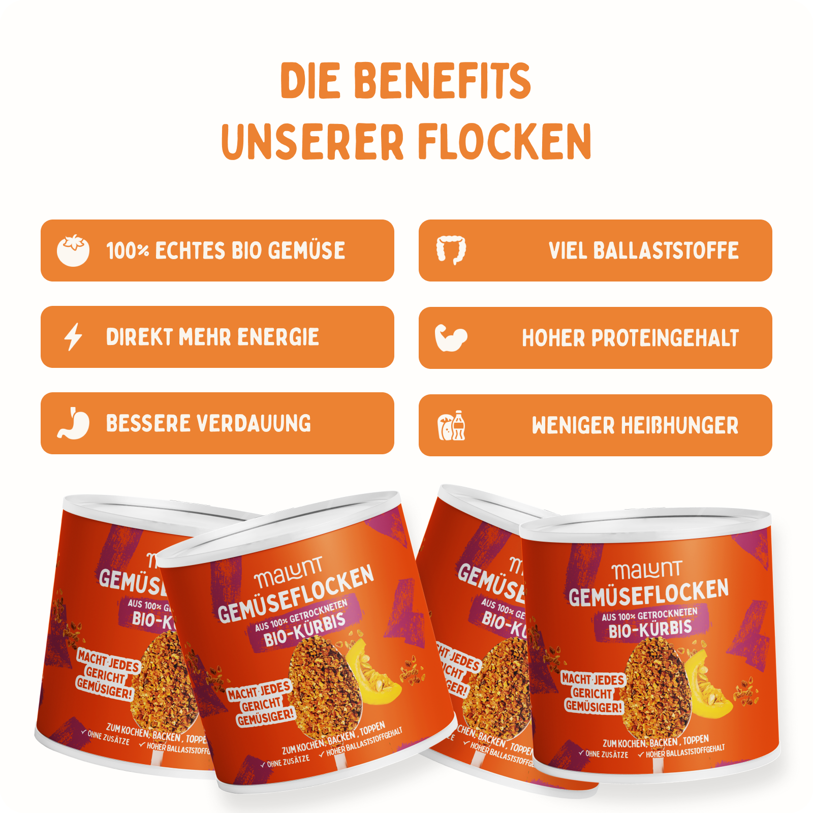 Kürbis Flocken
