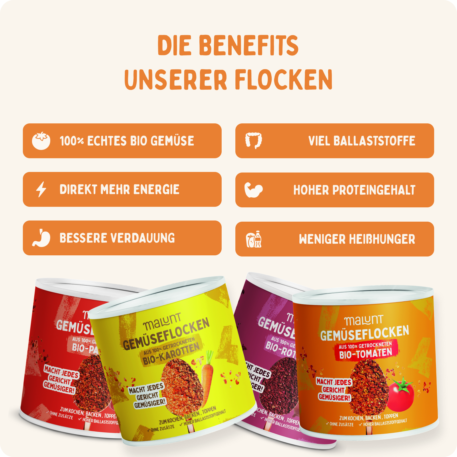 Starterset Gemüseflocken