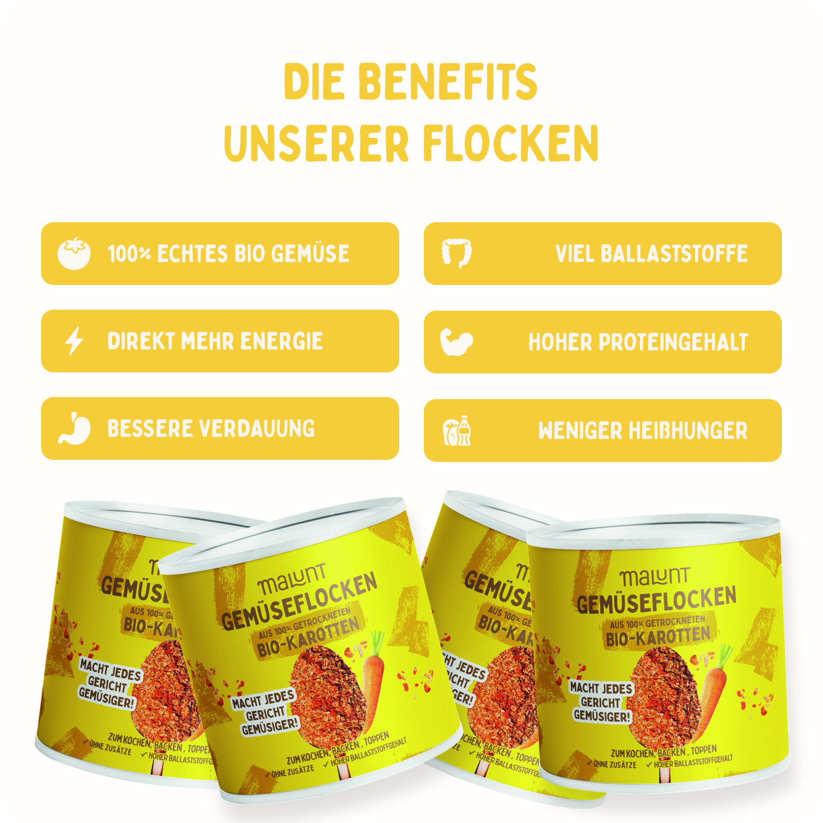 Karotten Flocken