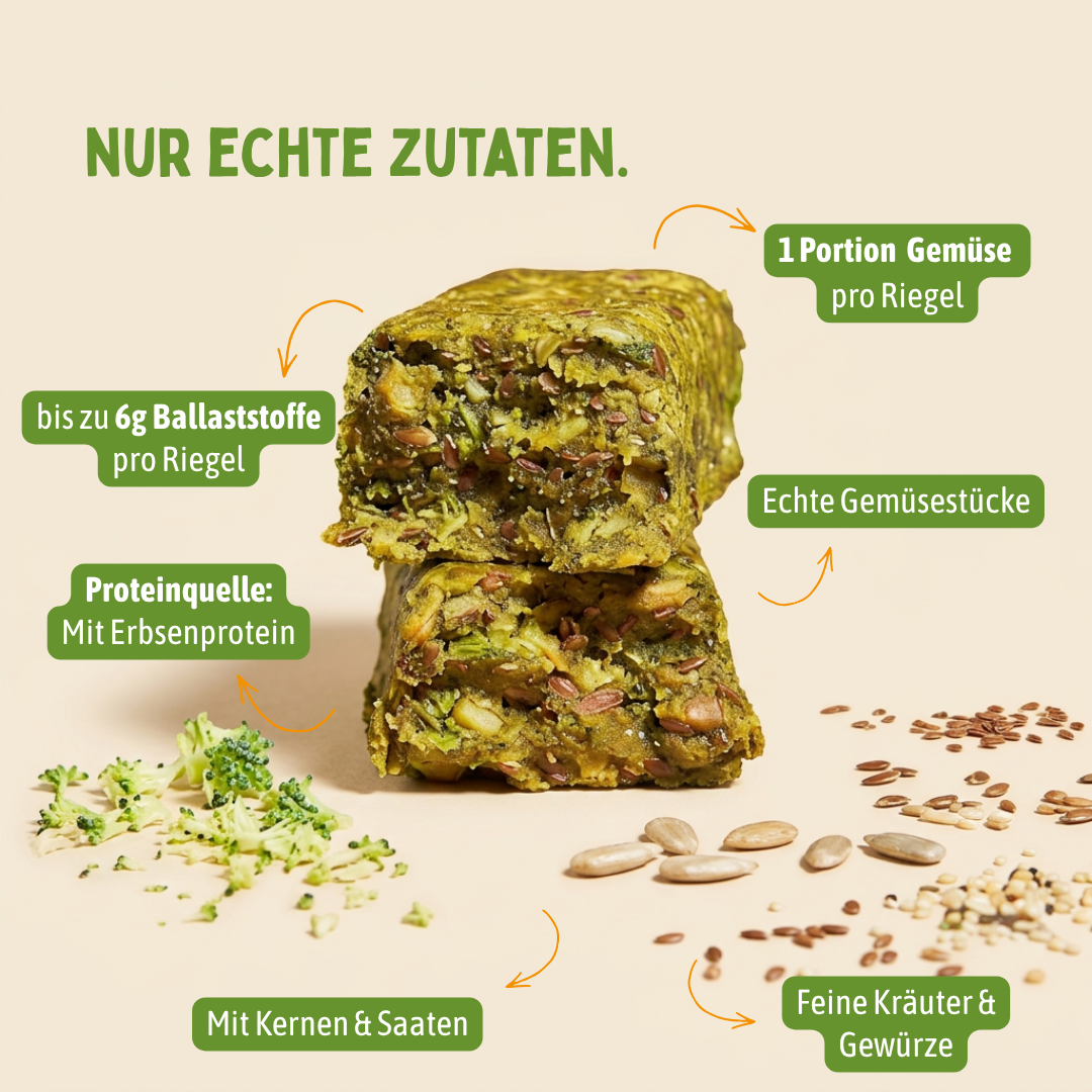 Süßkartoffel - Brokkoli Riegel