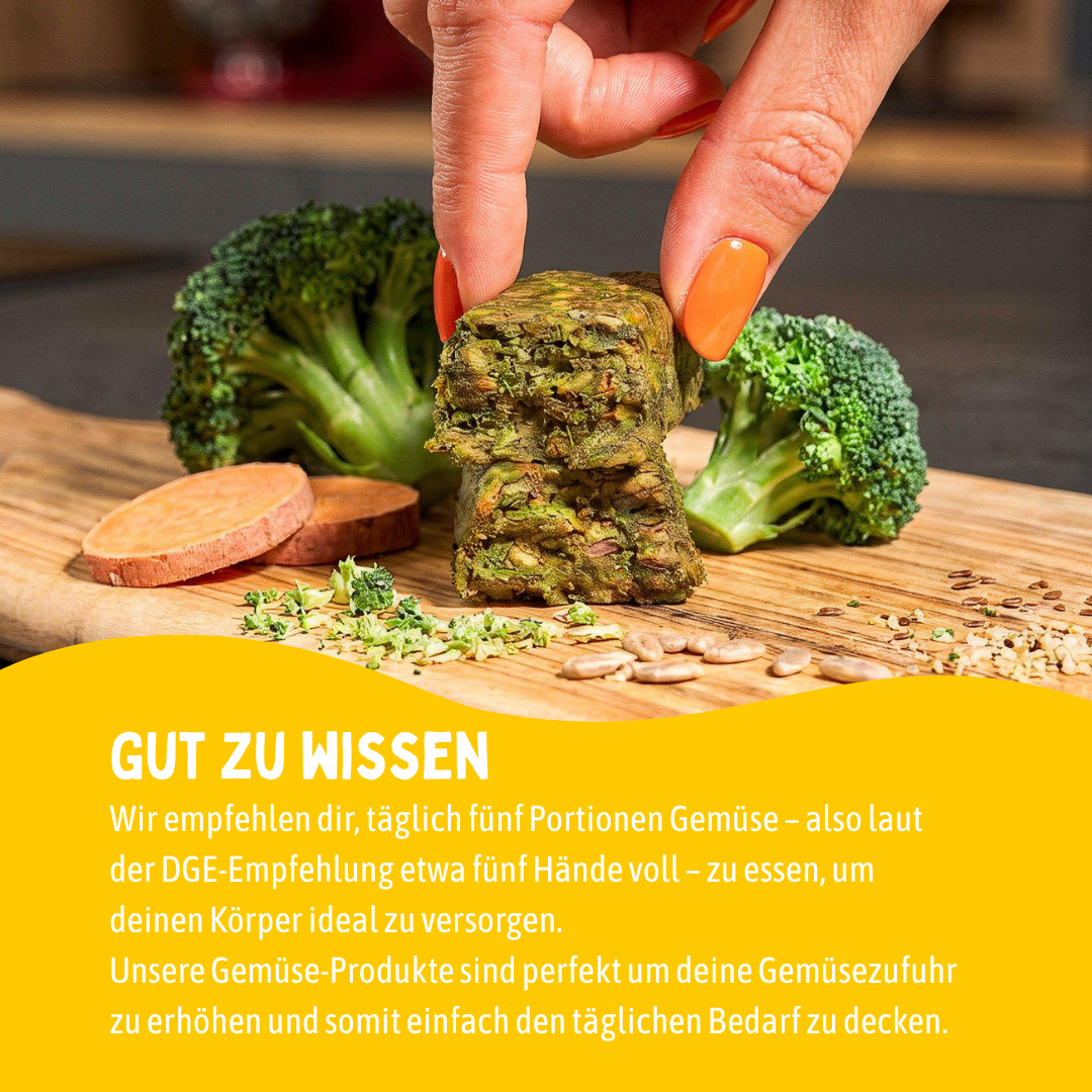 Süßkartoffel - Brokkoli Riegel