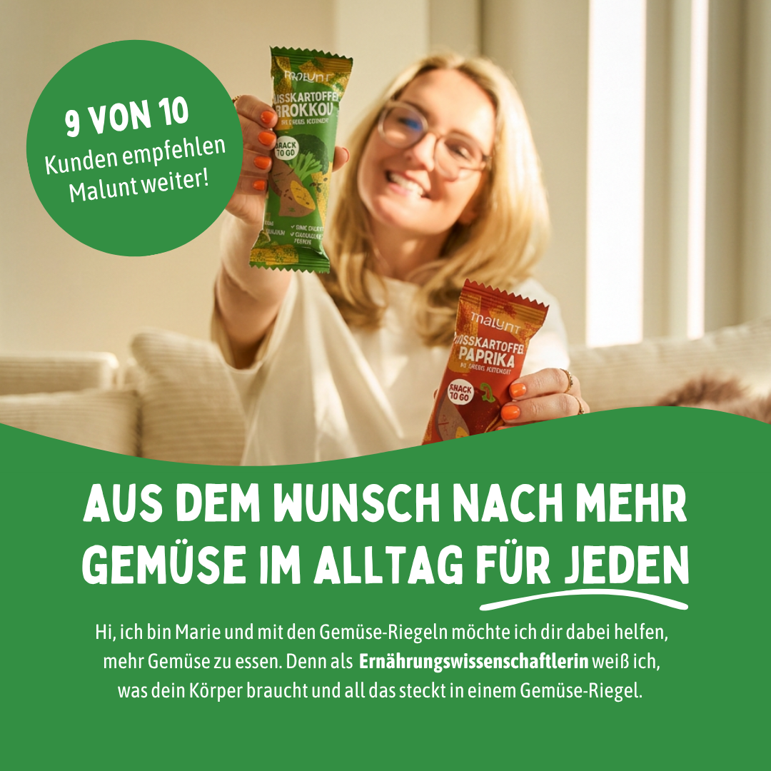 Süßkartoffel - Brokkoli Riegel