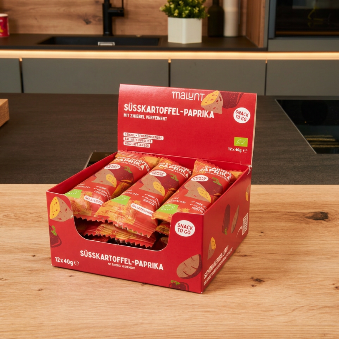 Süßkartoffel - Paprika Riegel