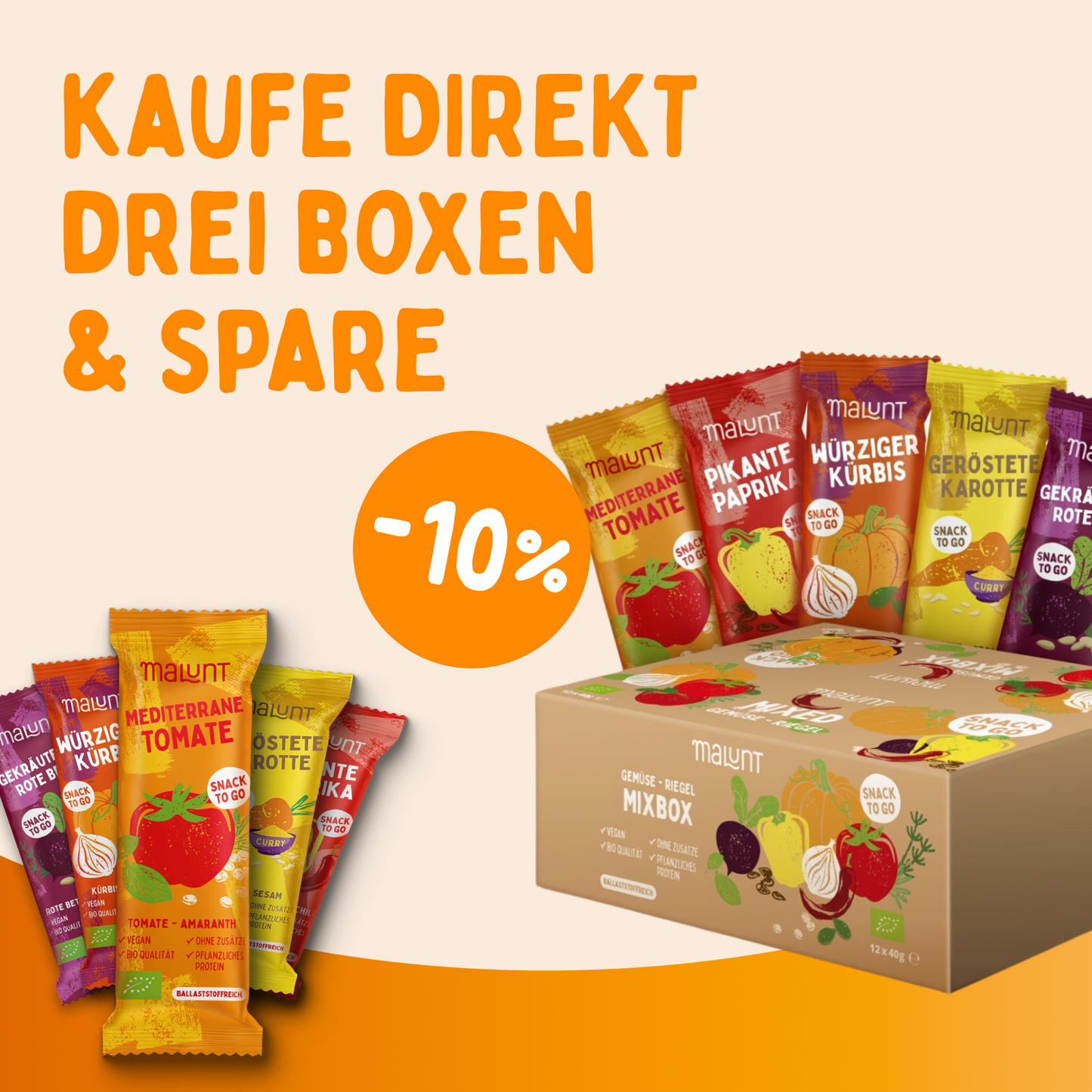 Probierpaket Bio-Gemüse-Riegel