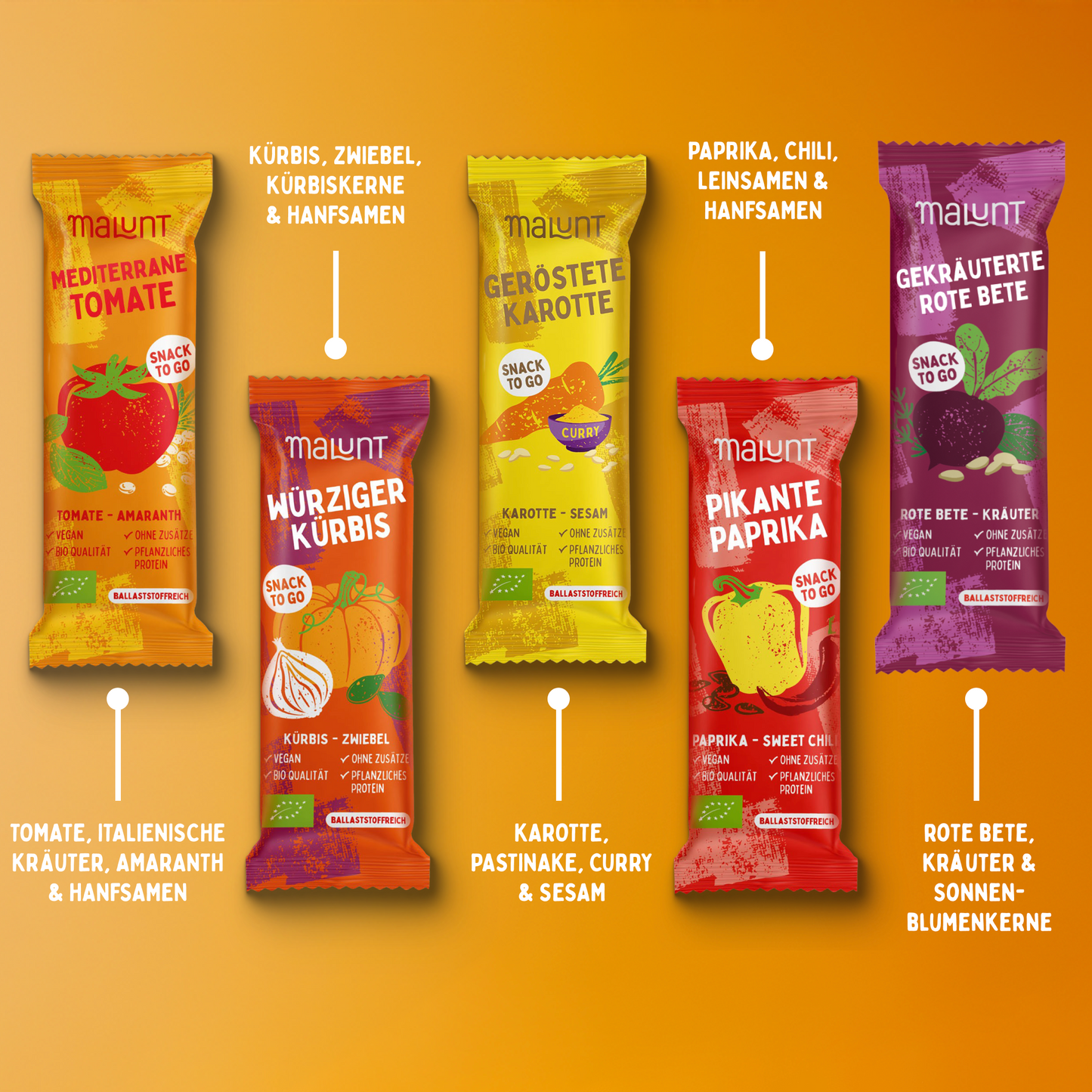 Probierpaket Bio-Gemüse-Riegel