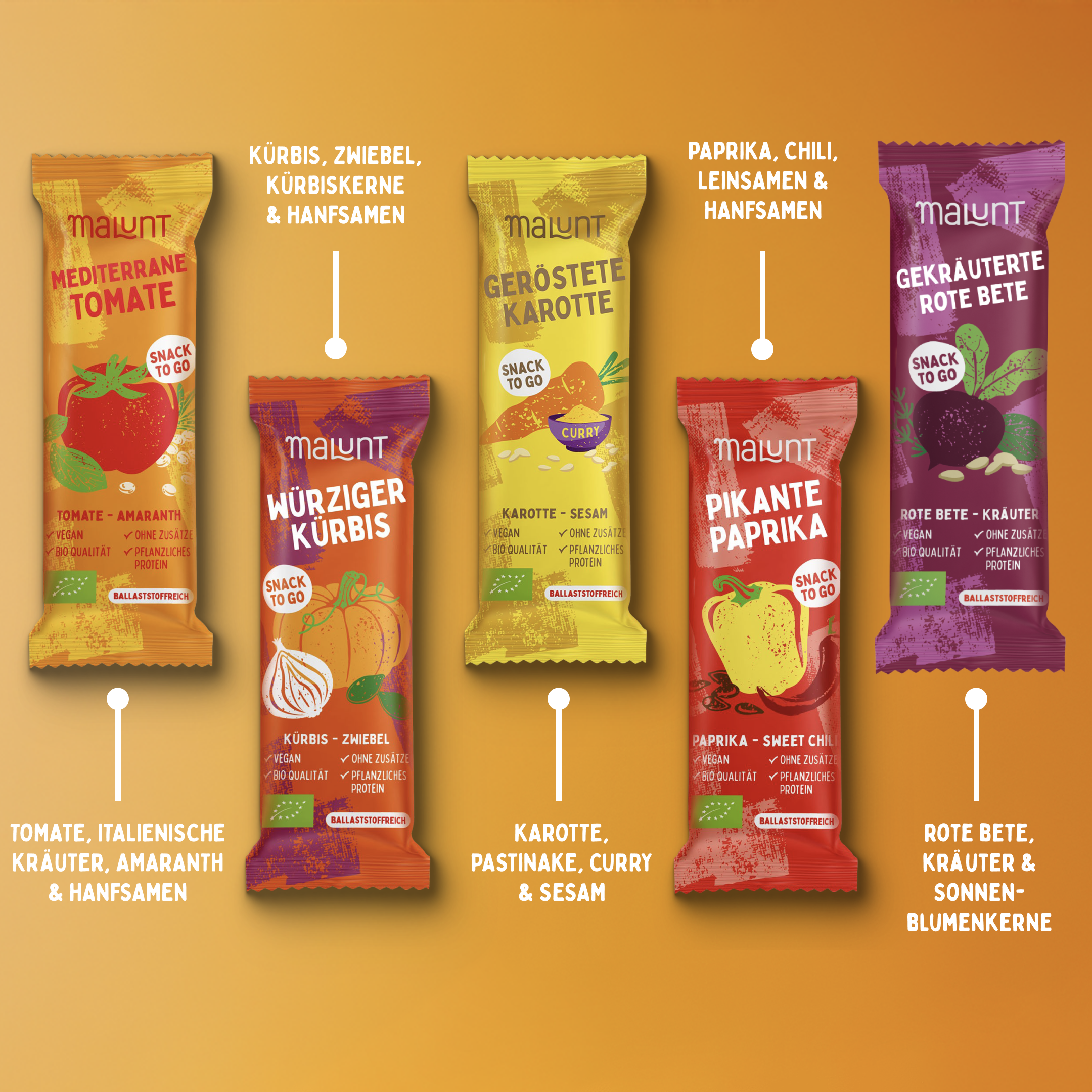 Probierset Bio-Gemüse-Riegel