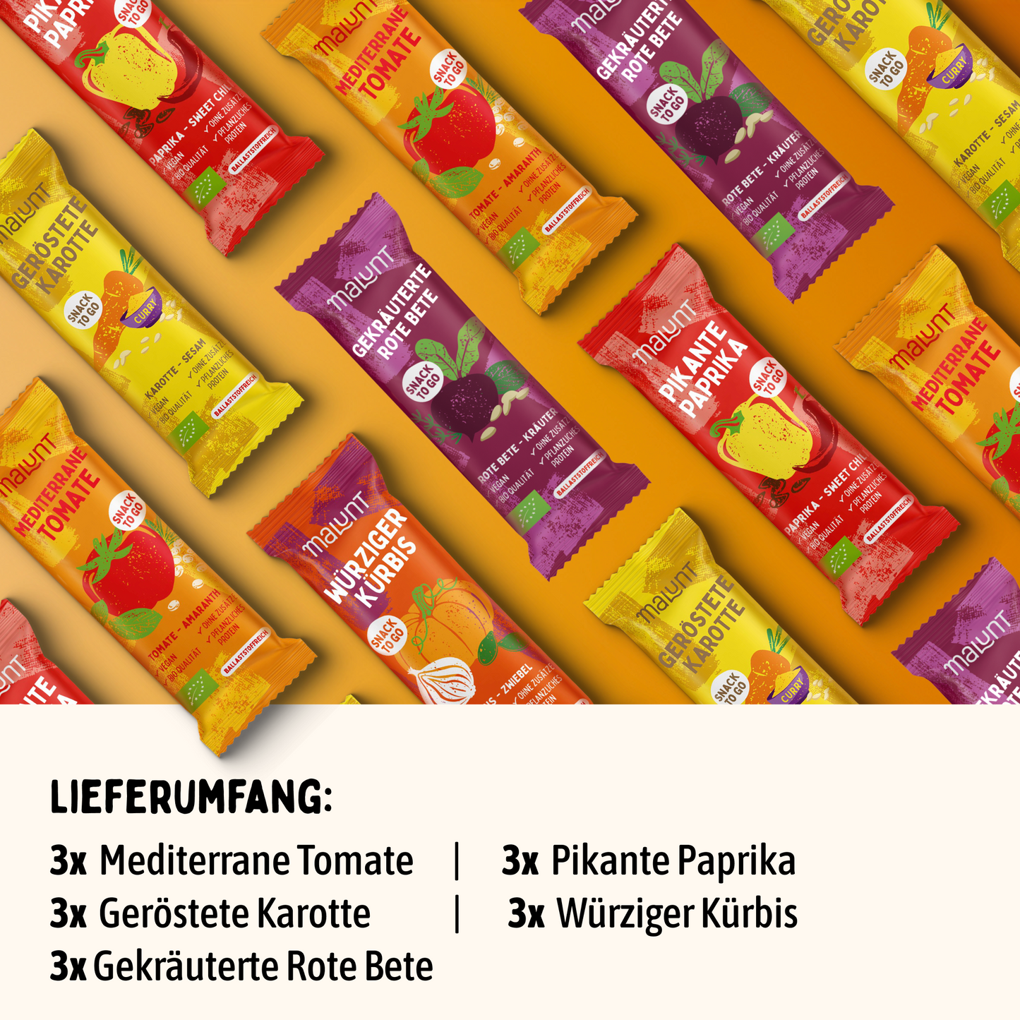 Probierpaket Bio-Gemüse-Riegel