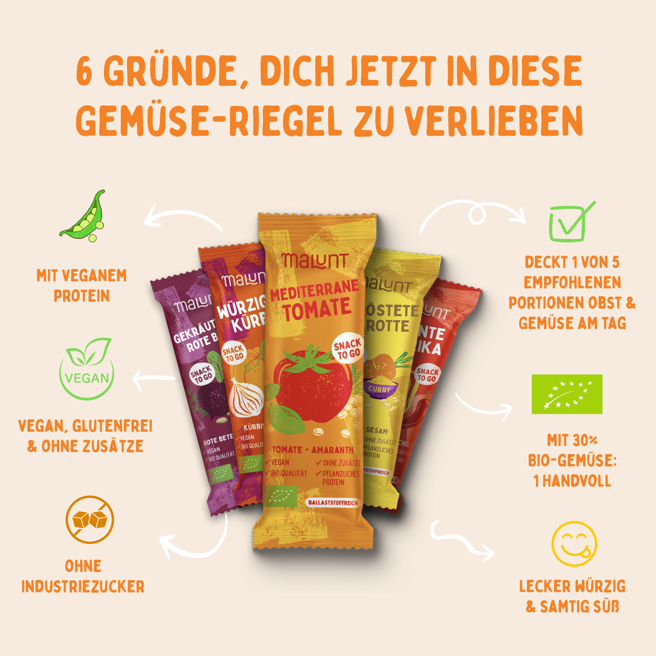 Probierset Bio-Gemüse-Riegel