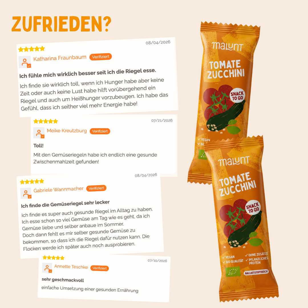 Tomate-Zucchini Riegel
