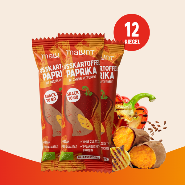 Süßkartoffel - Paprika Riegel