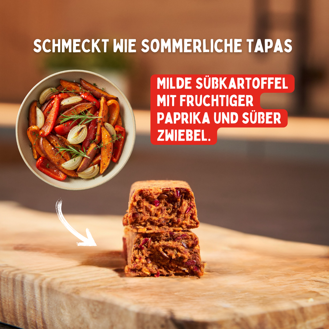 Süßkartoffel - Paprika Riegel