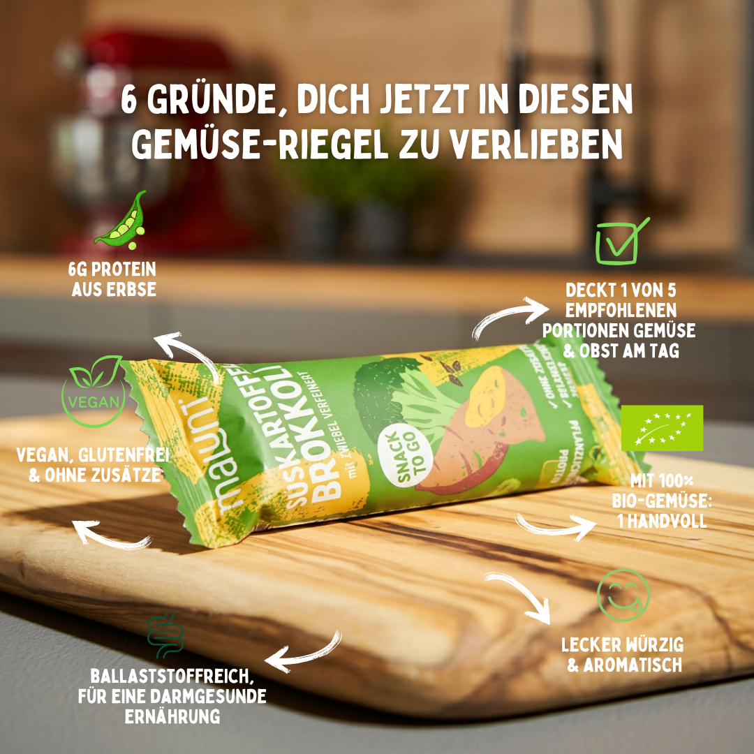 Süßkartoffel - Brokkoli Riegel