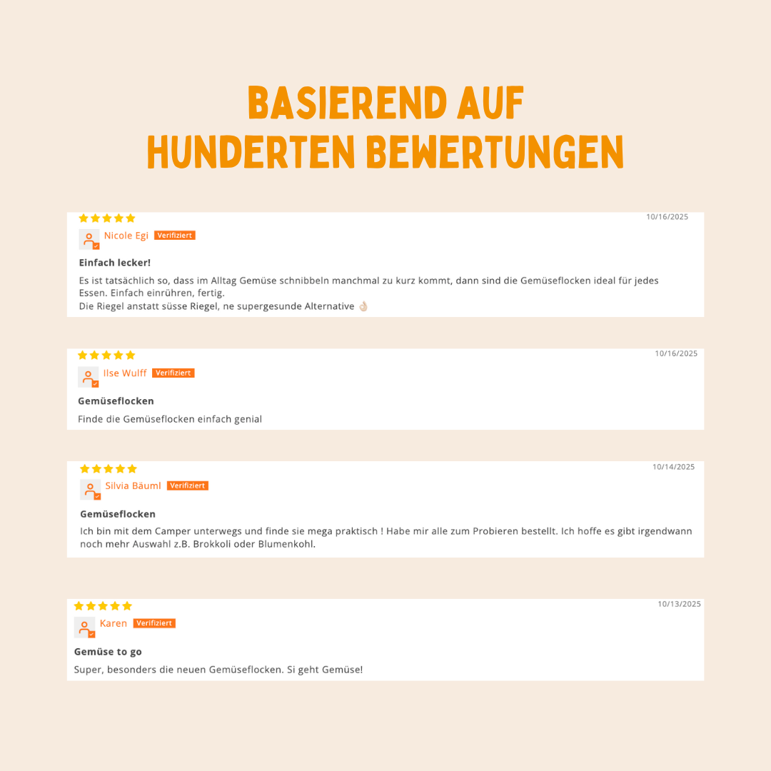 Gemüseset - Gemüse-Riegel & Gemüseflocken