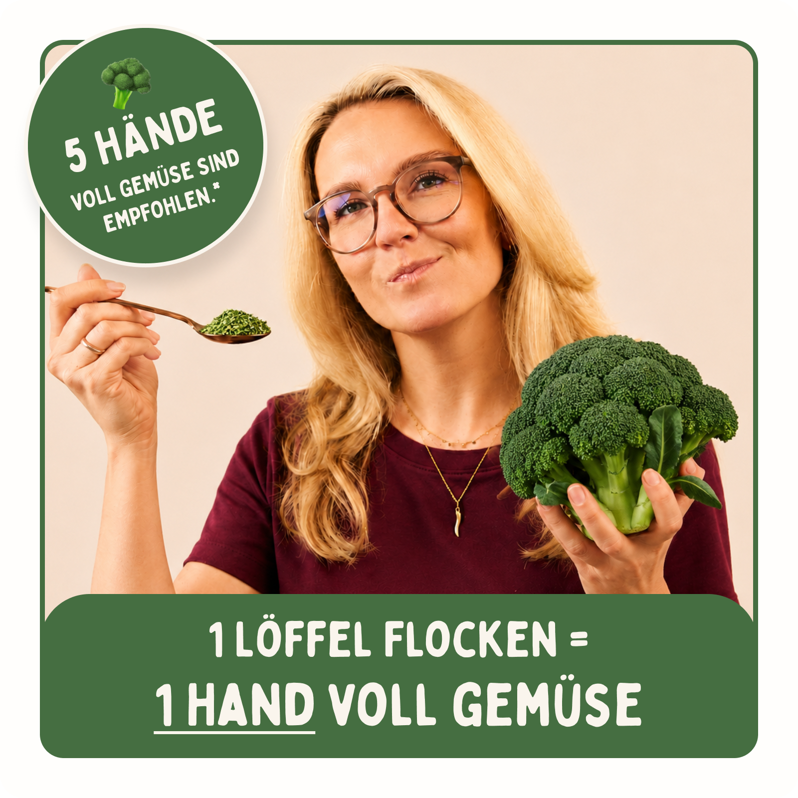 Brokkoli Flocken