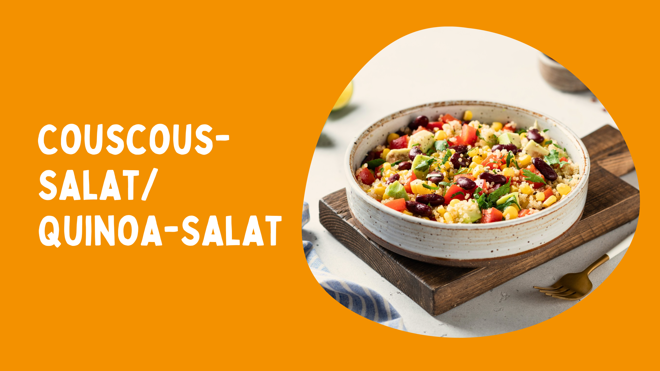 Couscous-Salat oder Quinoa-Salat