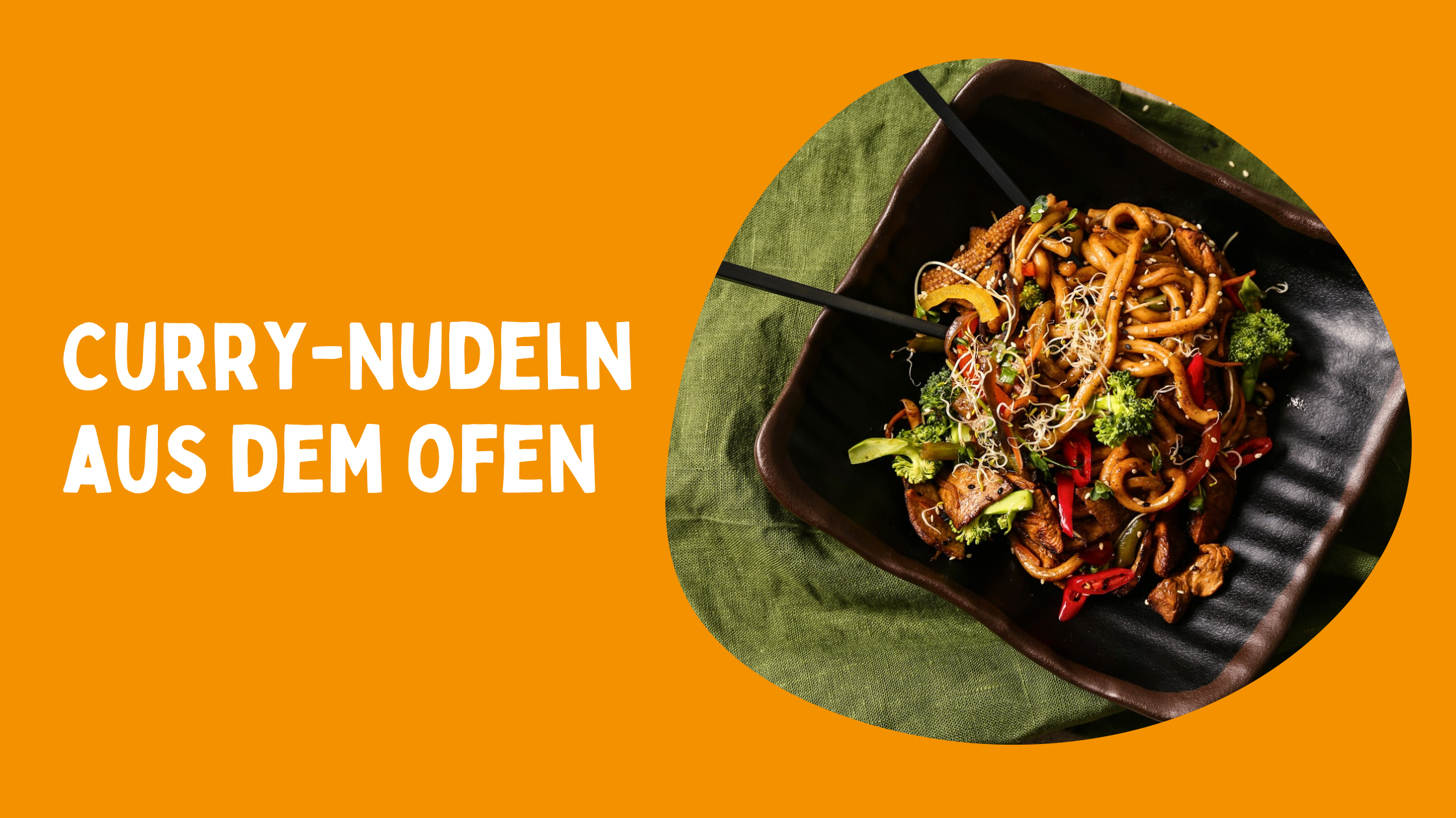 Currynudeln aus dem Ofen