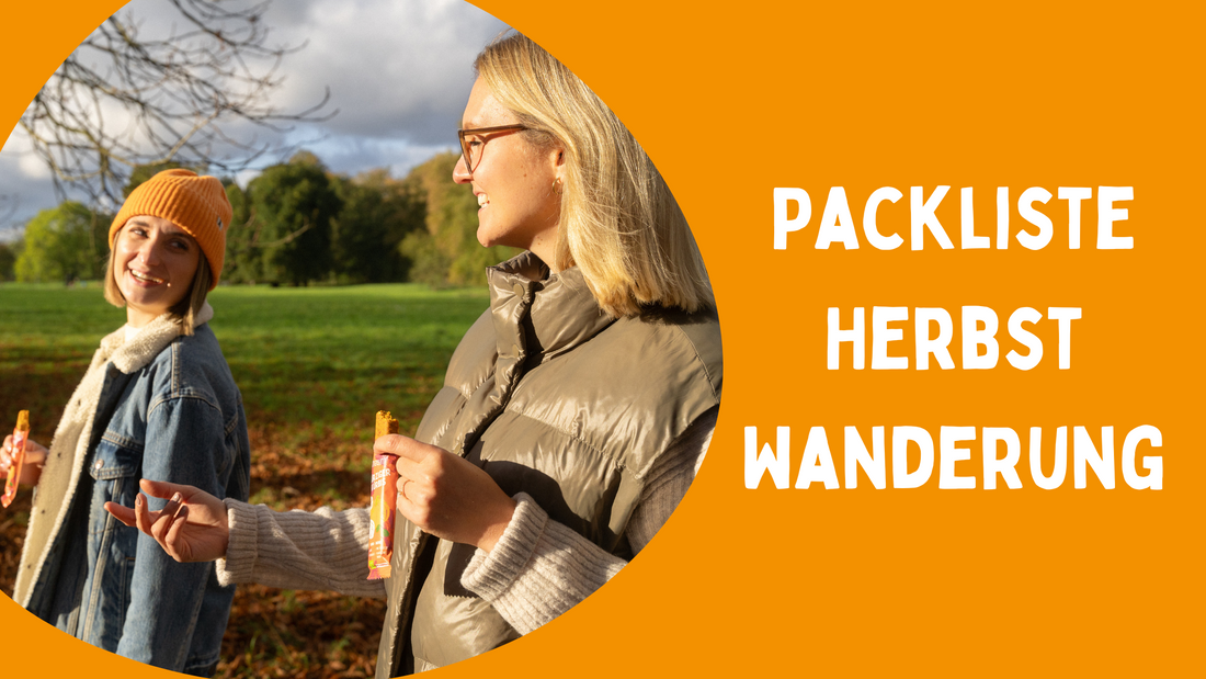 Herbstwandern mit Biss: Deine ultimative Packliste inklusive Gemüse-Riegeln