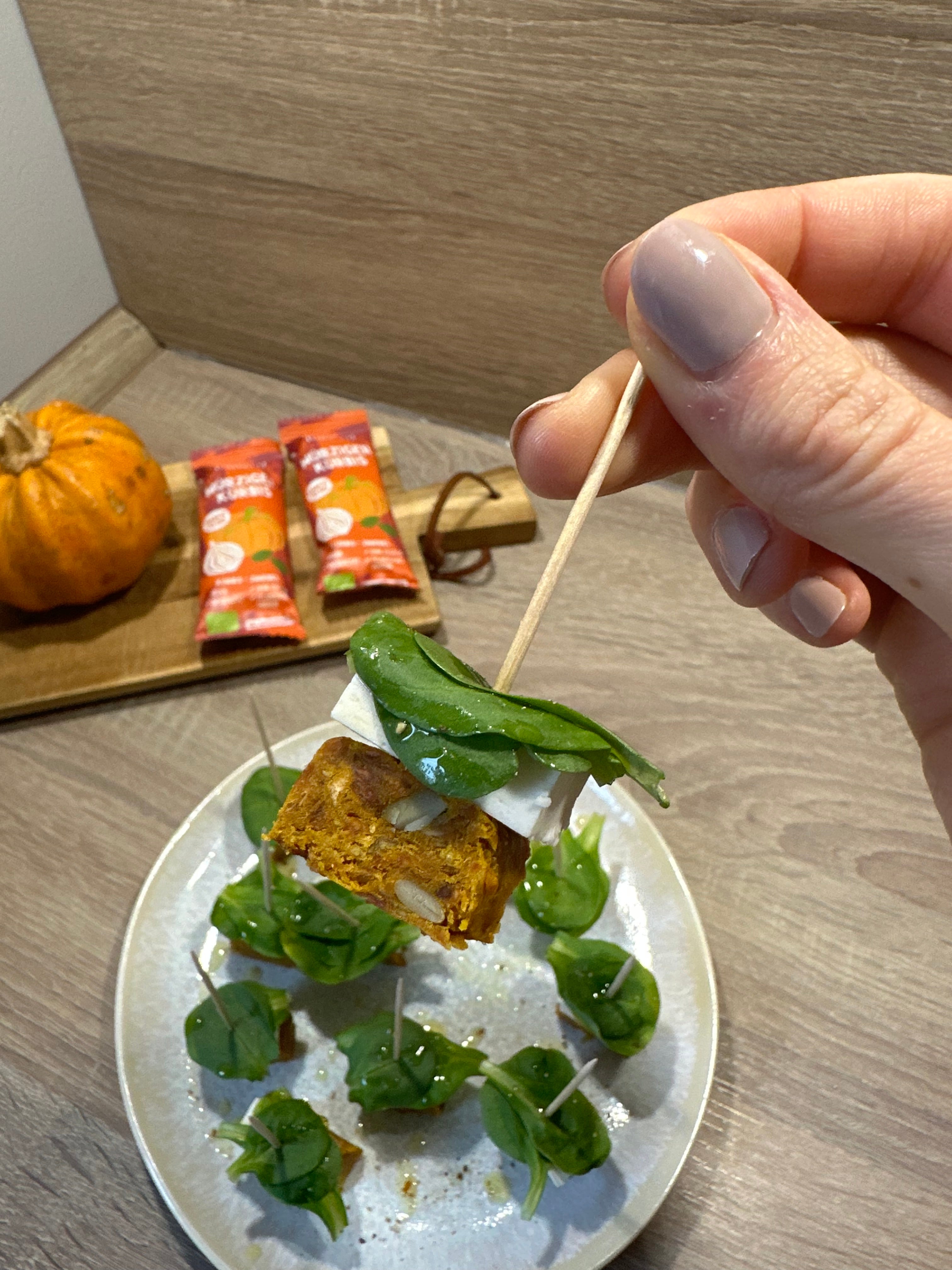 Würzige Kürbis Spieße – malunt Würzige Kürbis Spieße – malunt