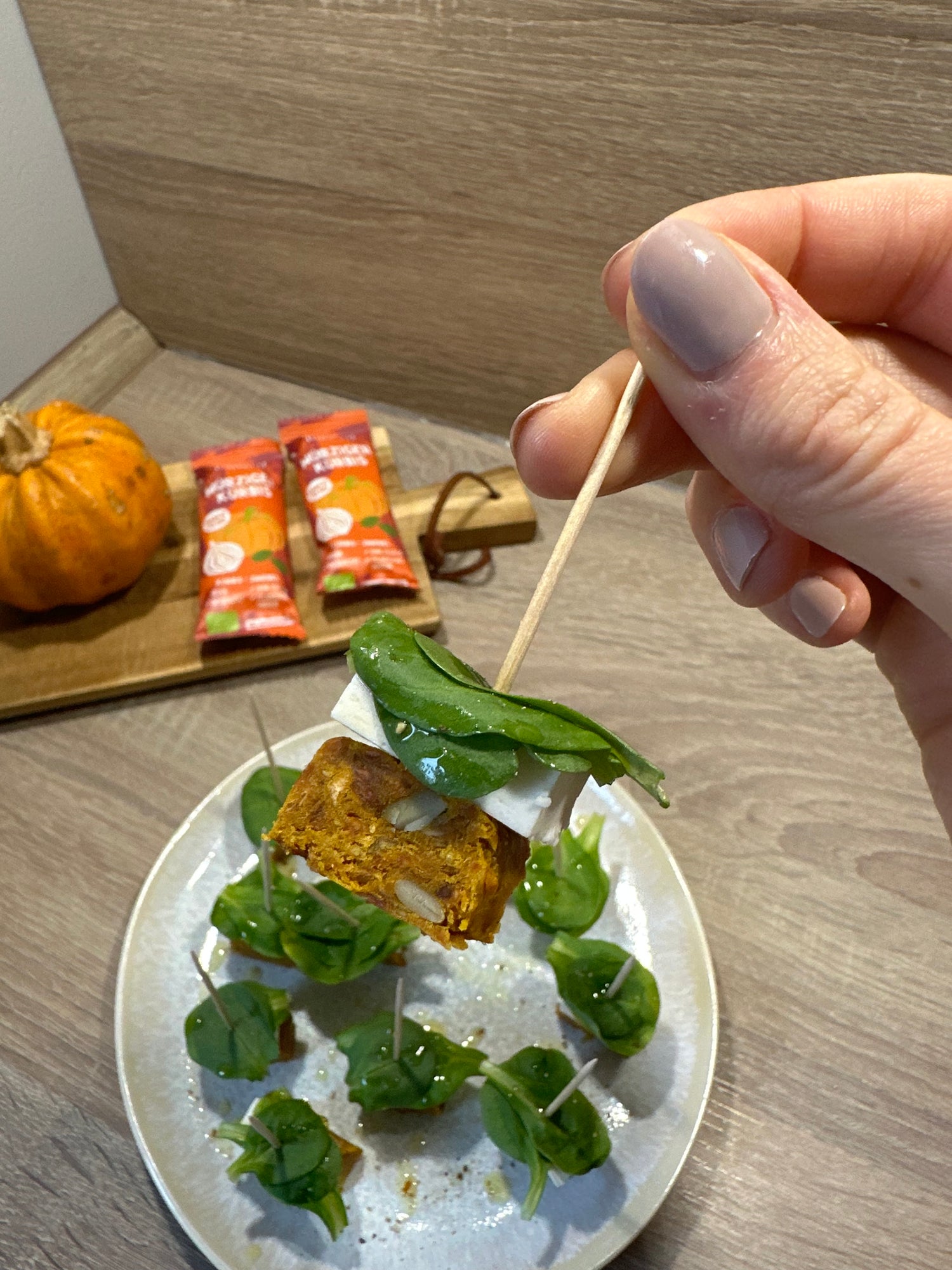 Würzige Kürbis Spieße