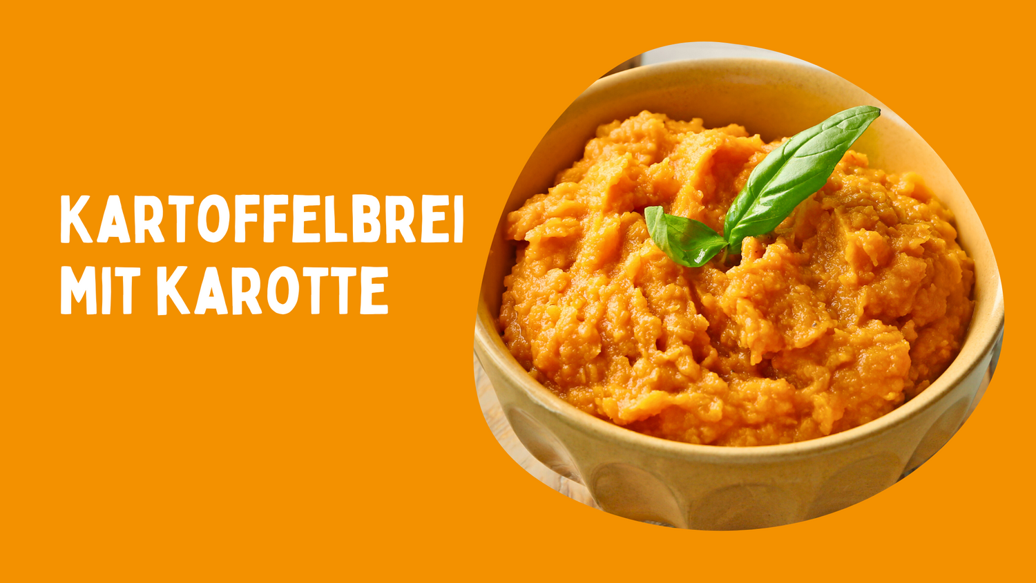 Kartoffelbrei mit Karotte