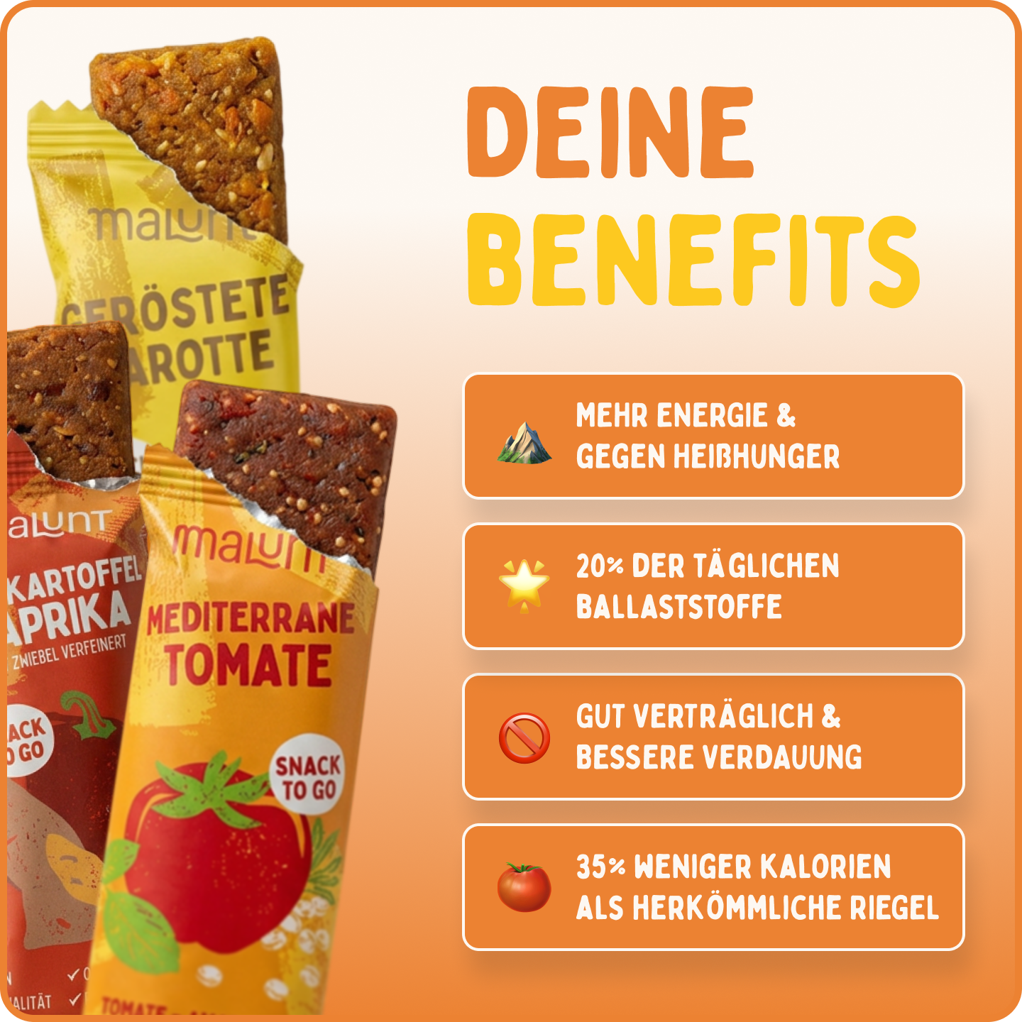 Gemüse-Riegel Wunschset
