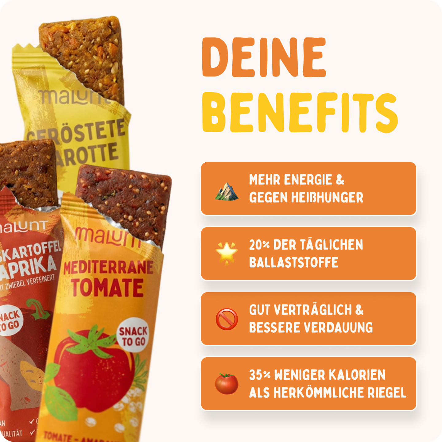 Probierset Bio-Gemüse-Riegel