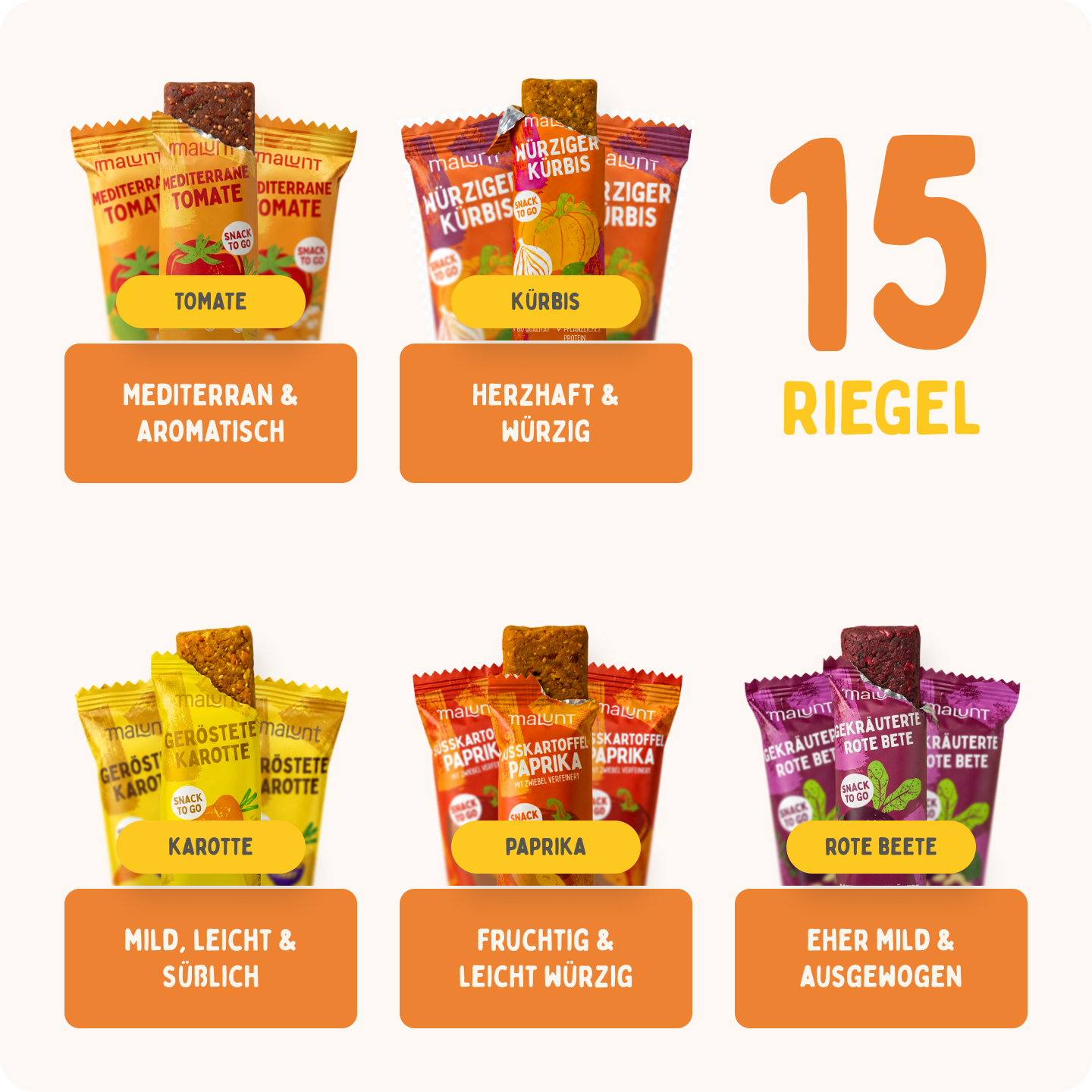 Probierset Bio-Gemüse-Riegel