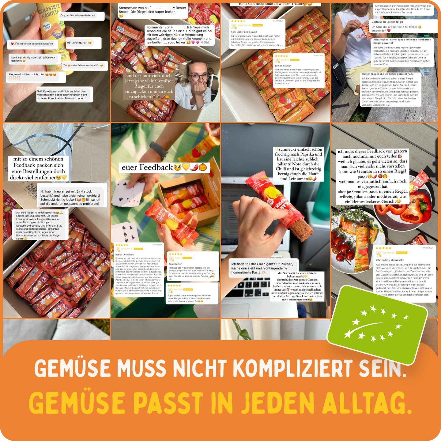 Gemüse-Riegel Wunschset