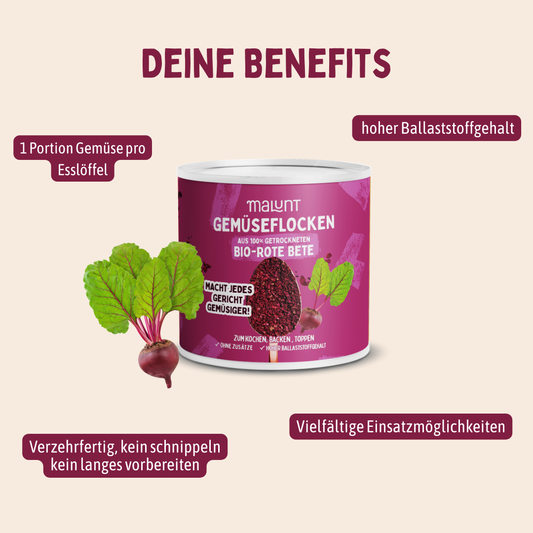 Bio-Rote Bete Flocken