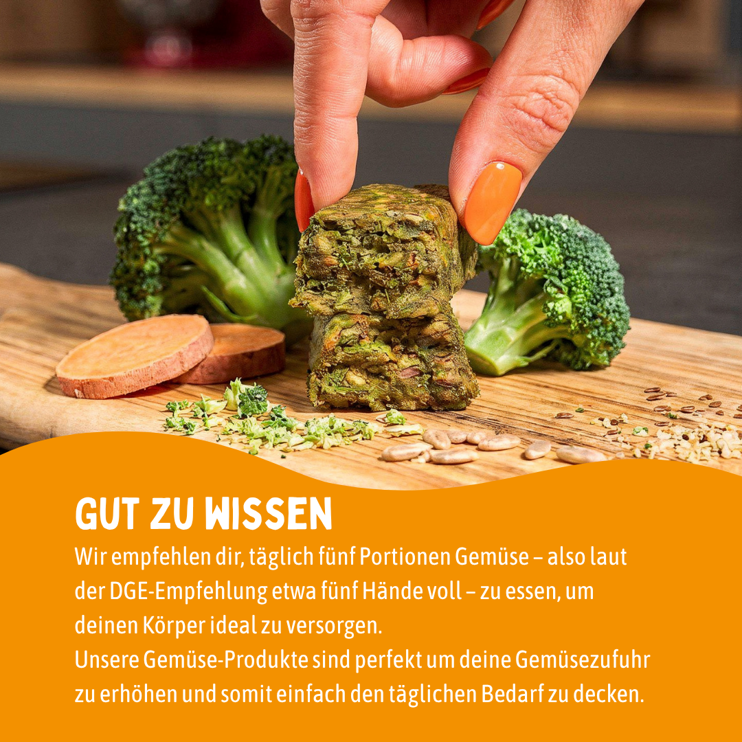 Süßkartoffel - Brokkoli Riegel