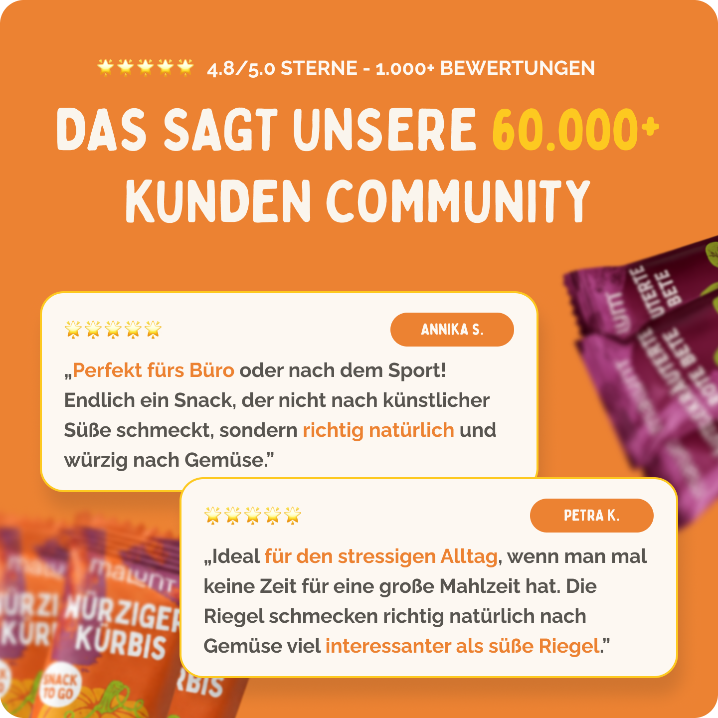 Gemüse-Riegel Wunschset