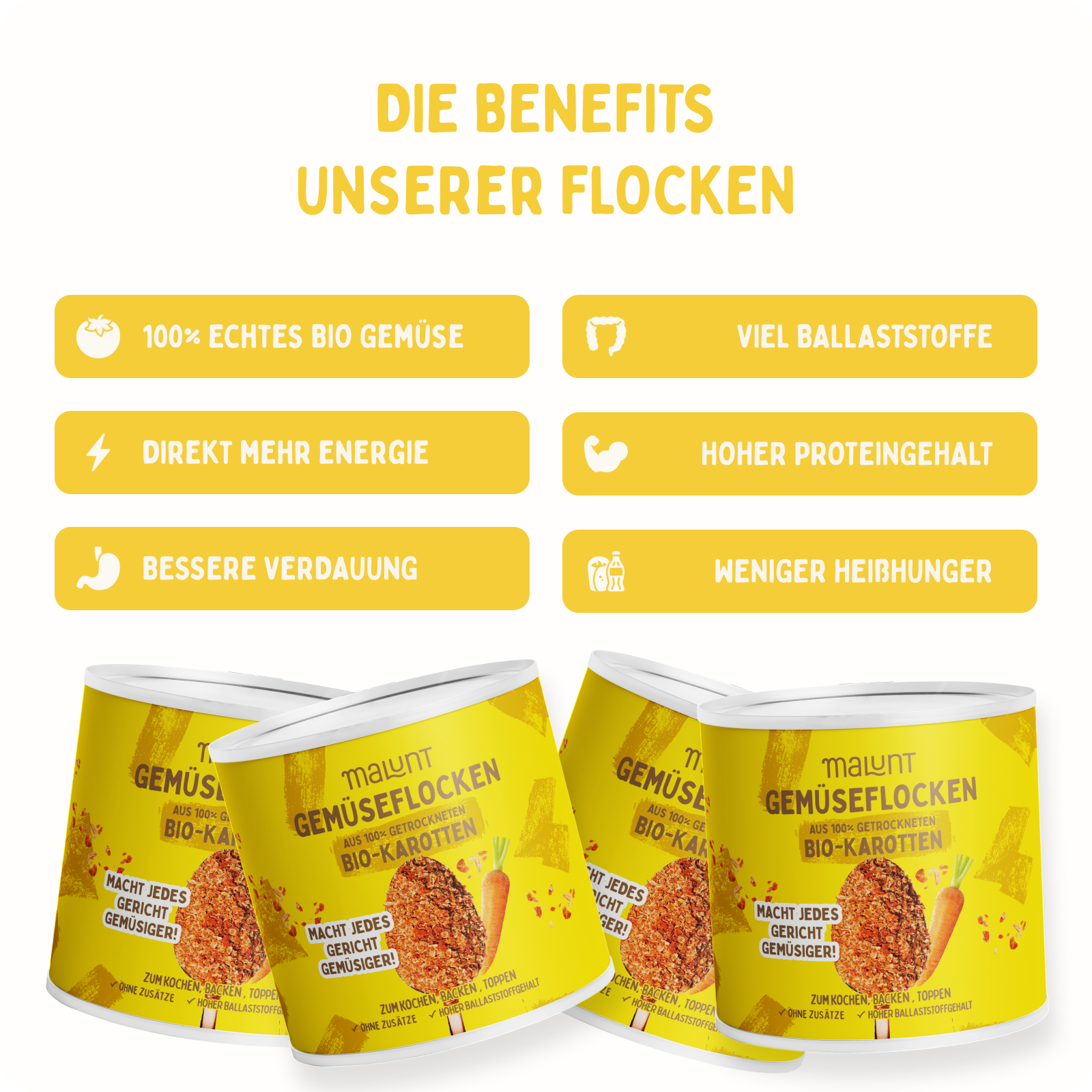 Karotten Flocken