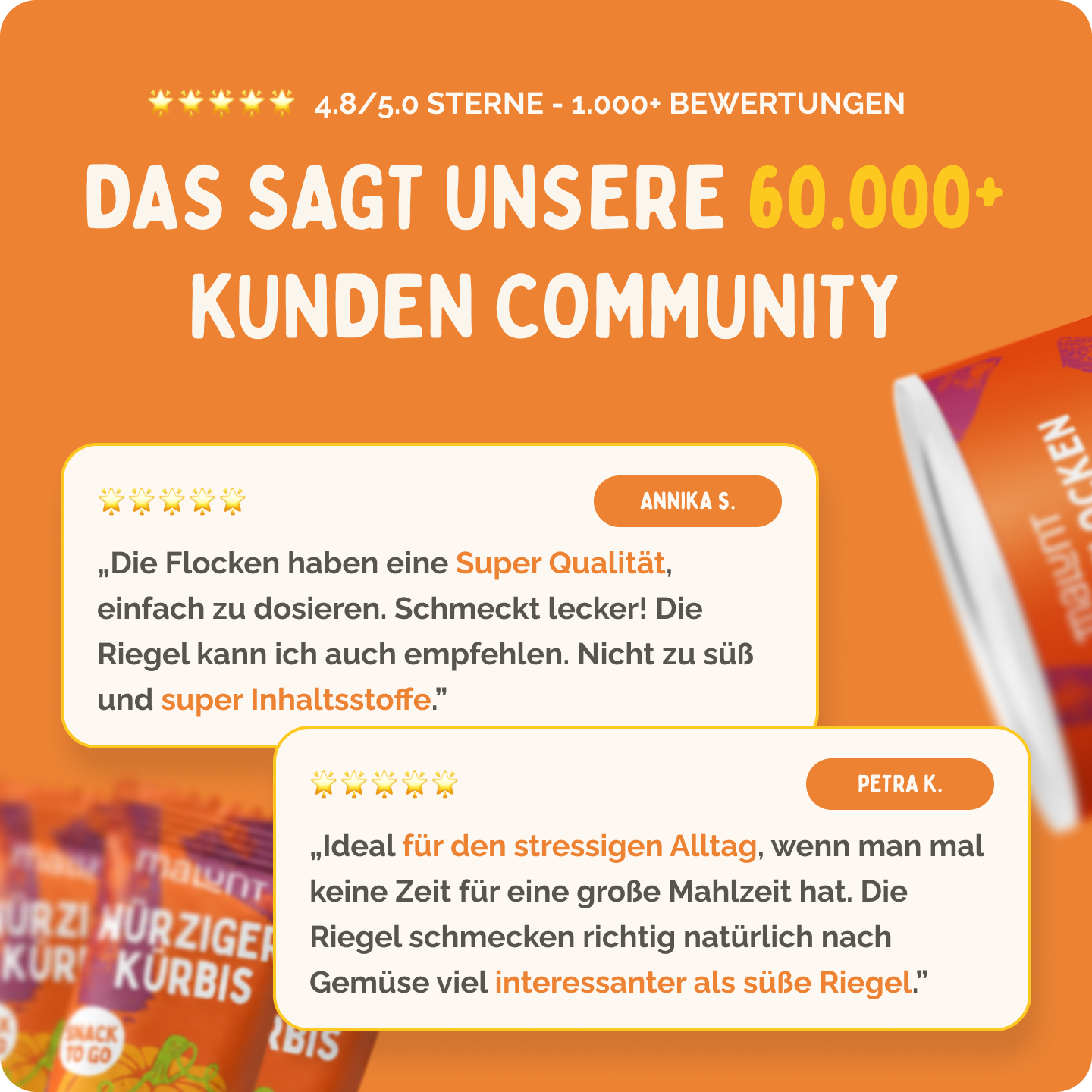 Kürbis Set - Flocken & Riegel
