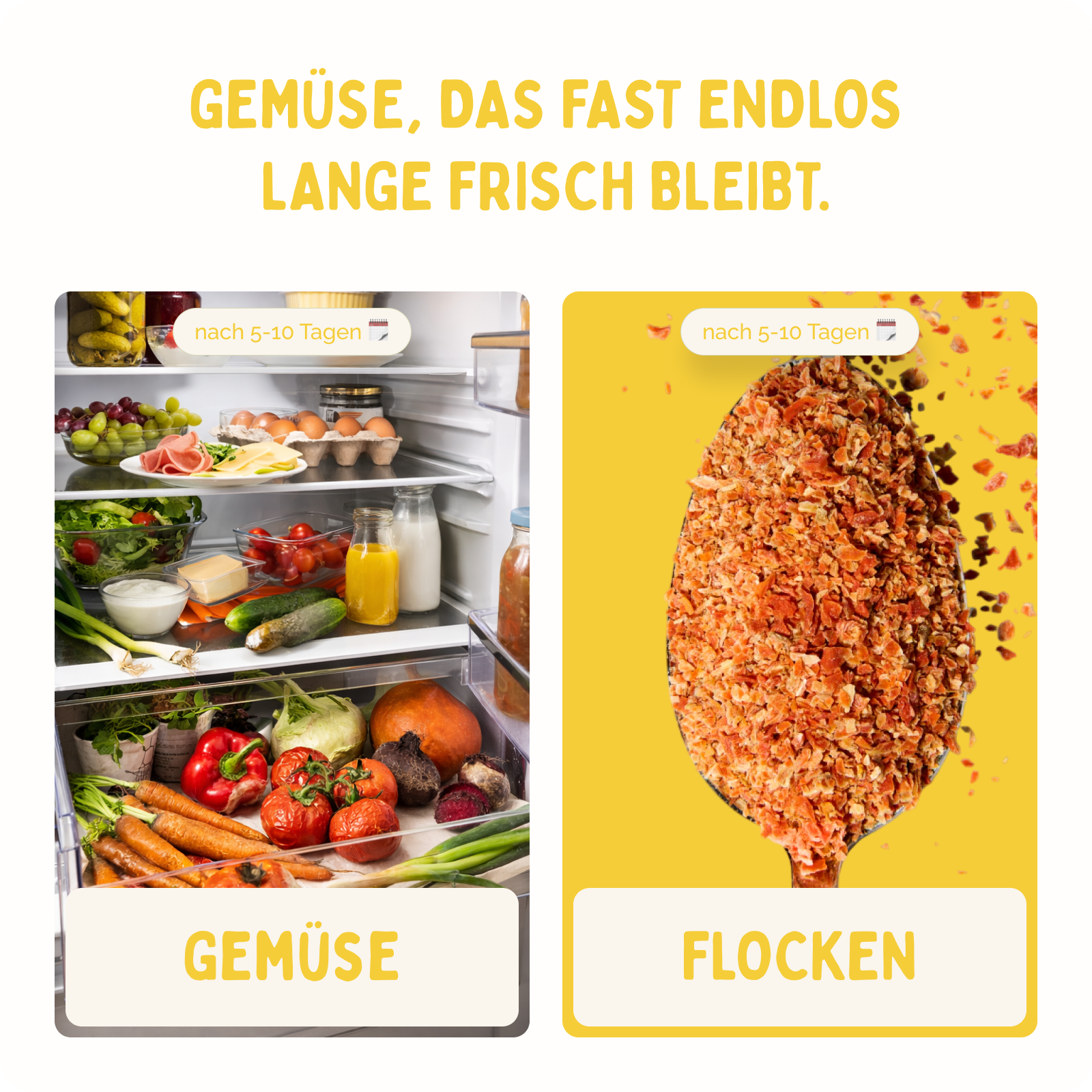Karotten Flocken