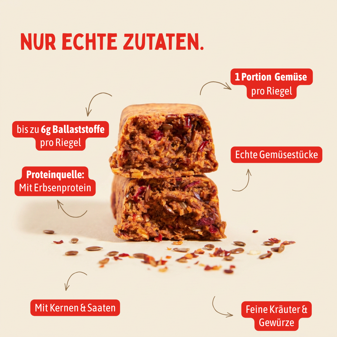 Süßkartoffel - Paprika Riegel