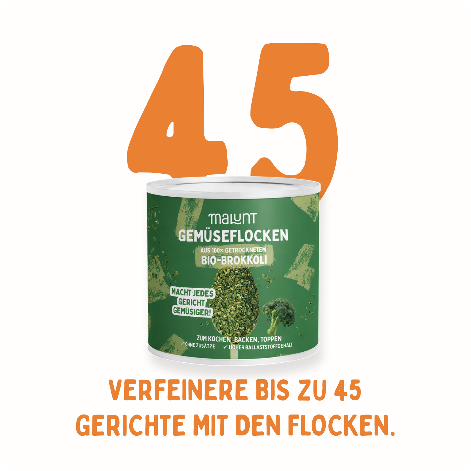Brokkoli Flocken