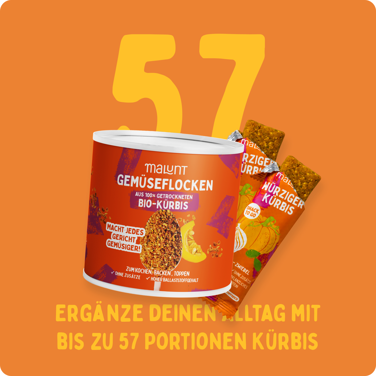 Kürbis Set - Flocken & Riegel