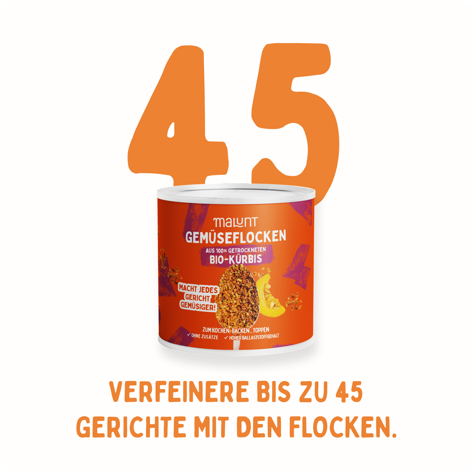 Kürbis Flocken