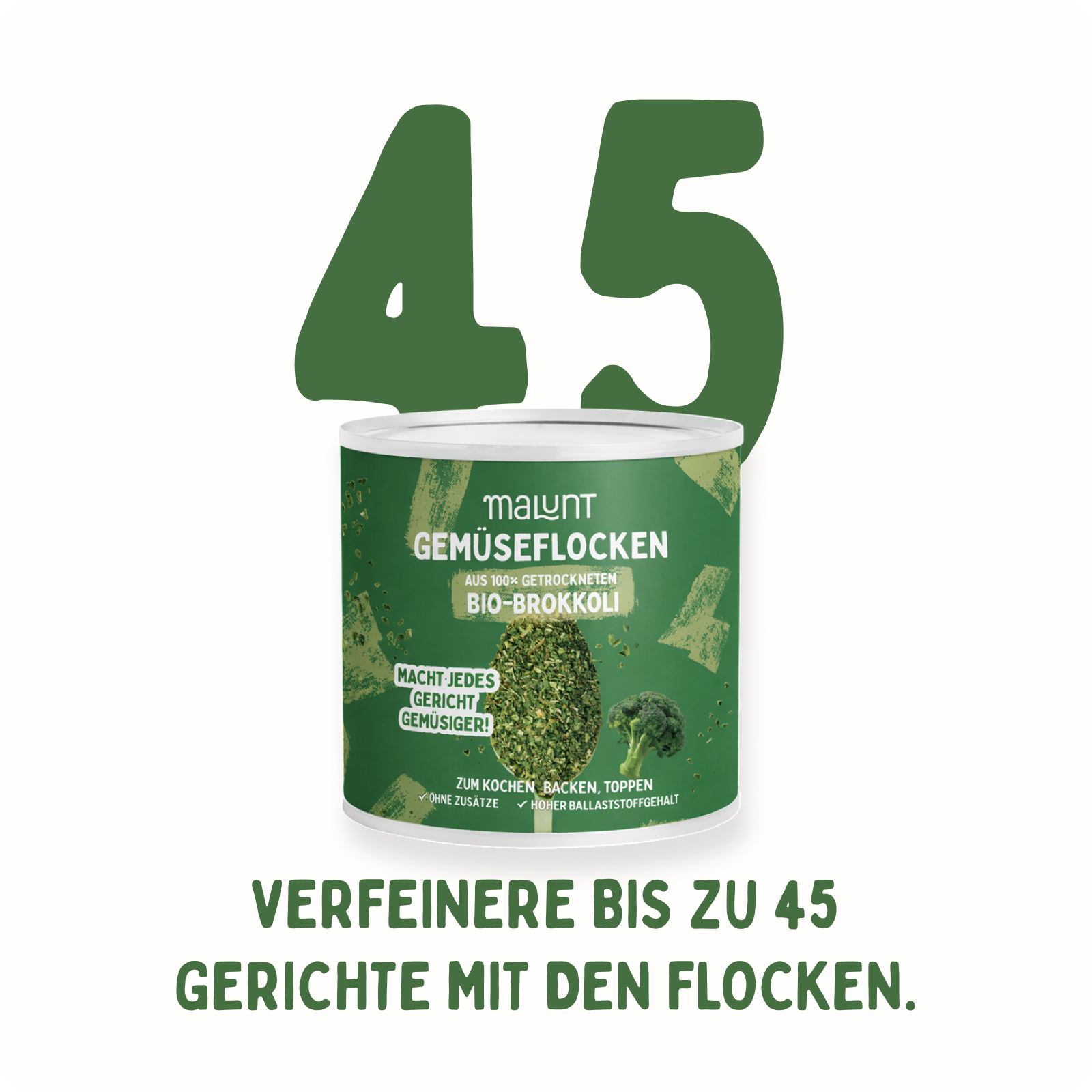 Brokkoli Flocken