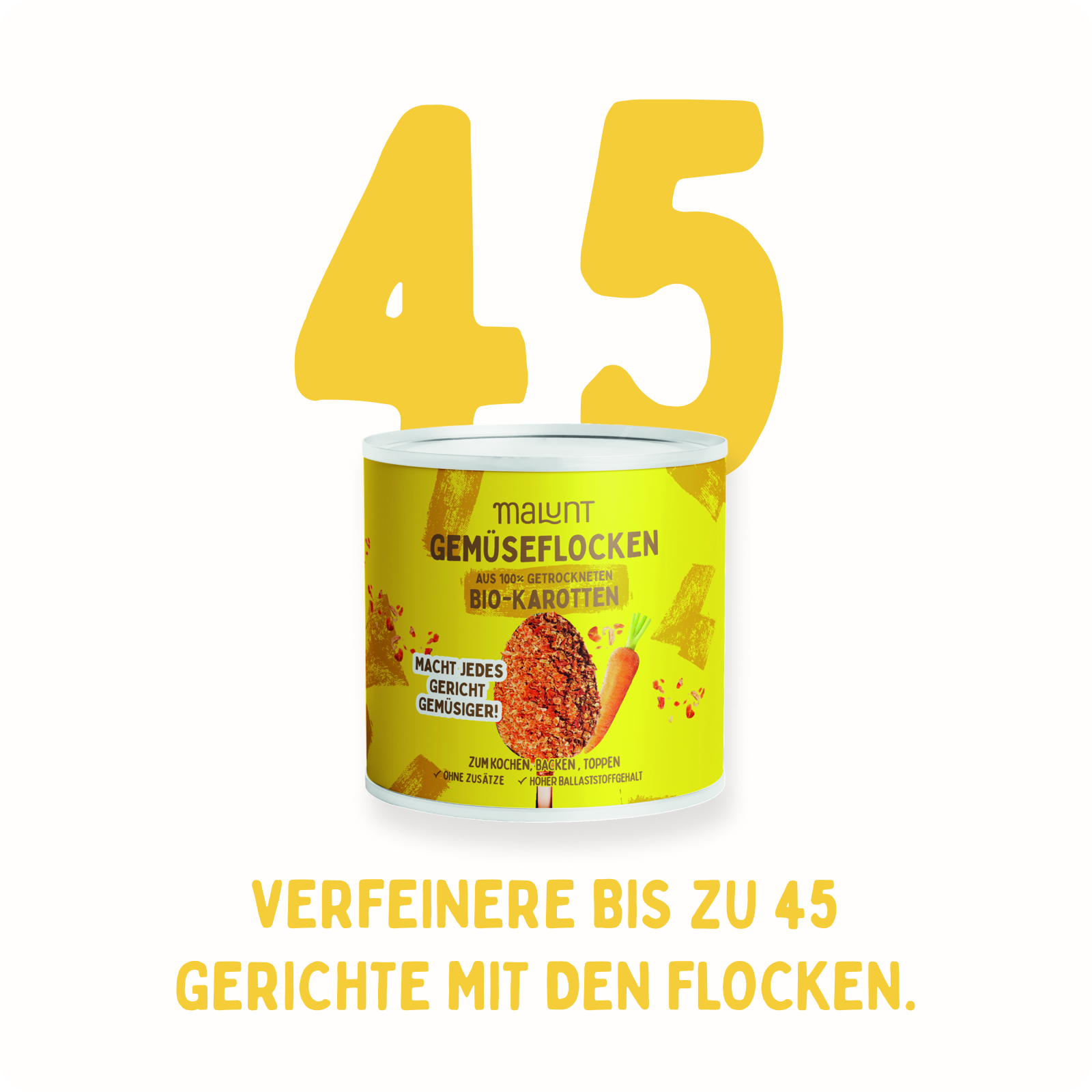 Karotten Flocken