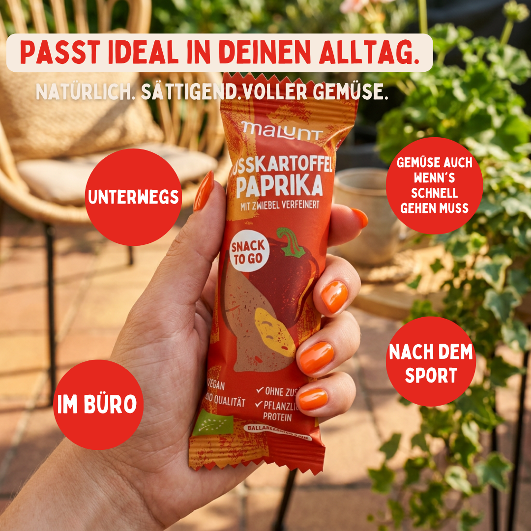 Süßkartoffel - Paprika Riegel