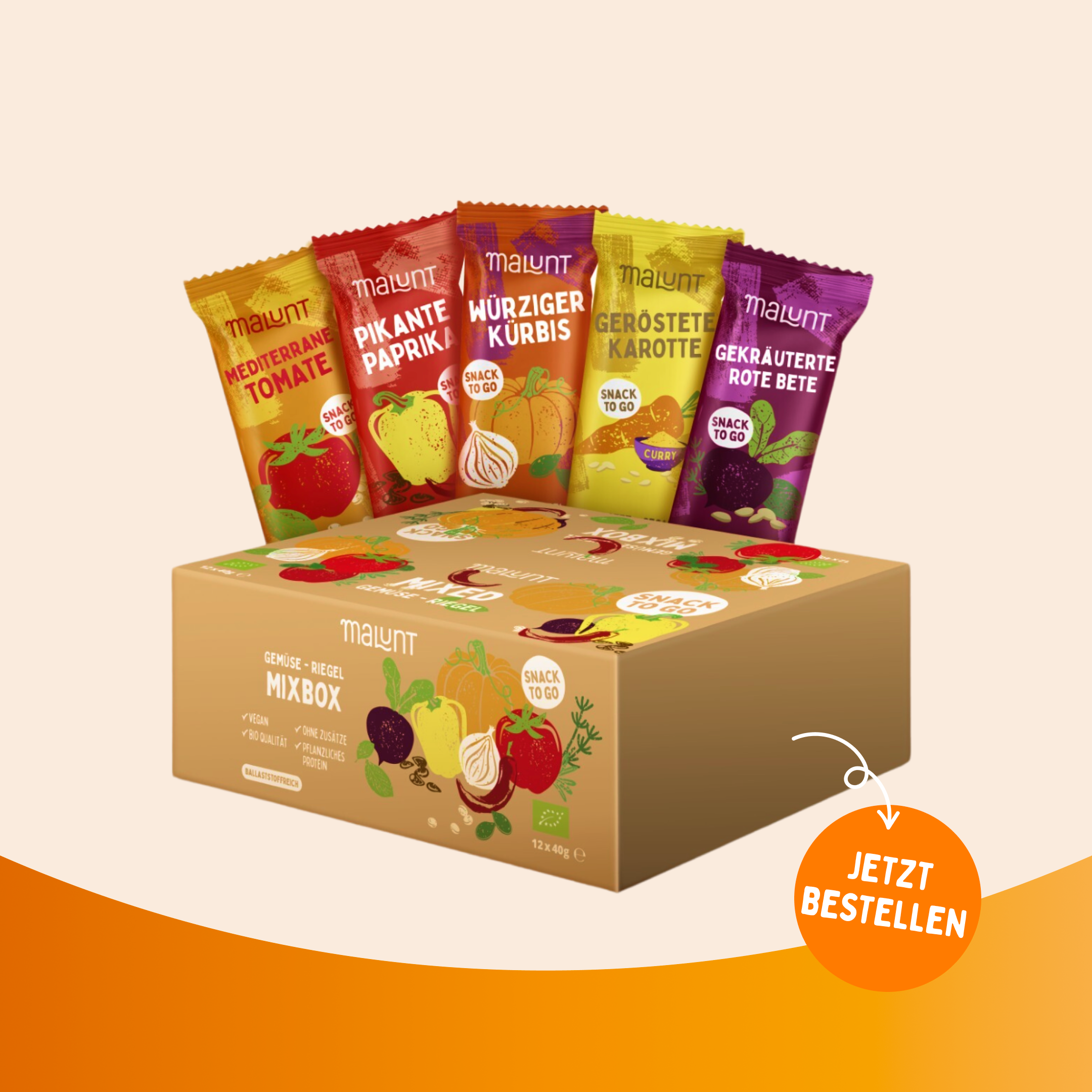 Probierset Bio-Gemüse-Riegel