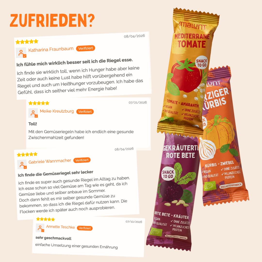 Probierset Bio-Gemüse-Riegel